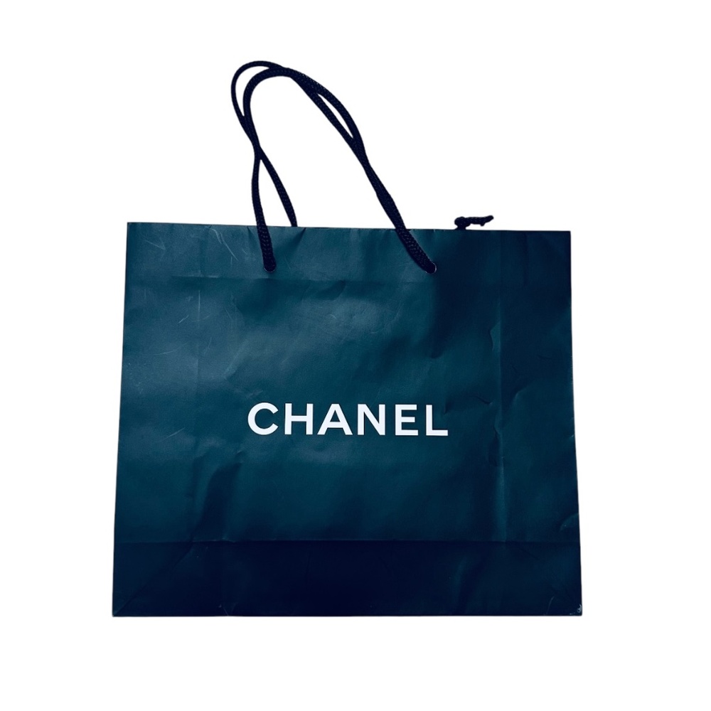 Chanel Black Shopping Gift Bag Tote Authentic Storage